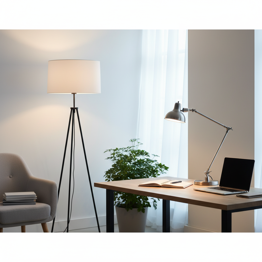 Comparison: Floor Lamp vs. Desk Lamp – Illuminating Your Choice for Every Space