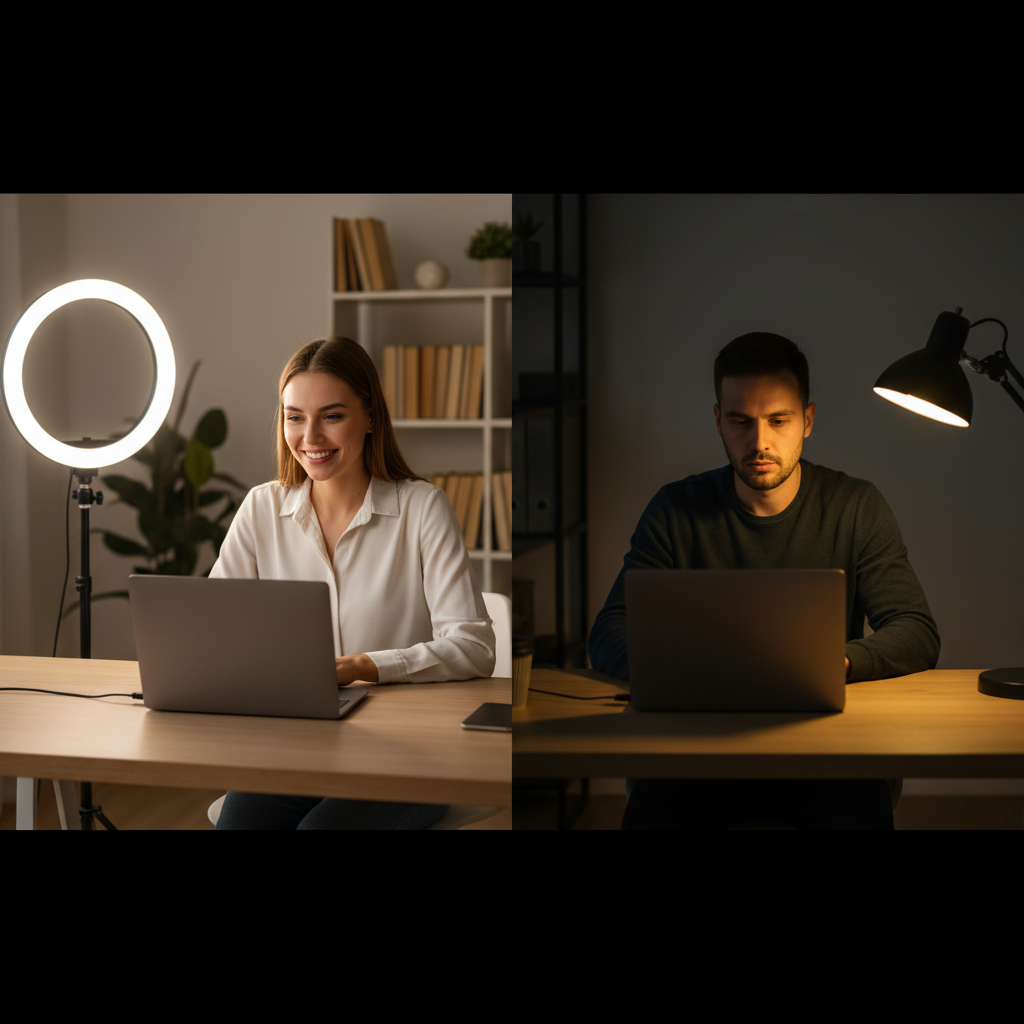 Comparison: Ring Light vs. Desk Lamp for Calls – Choosing Your Perfect Glow