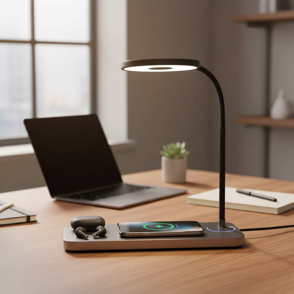 Review: Ocrstiue Wireless Charging Lamp – The Ultimate Multifunctional Desk Companion